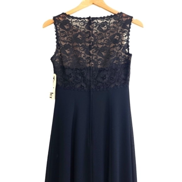 Stunning new VINTAGE Tonight Black Gown nwt - Picture 8 of 12